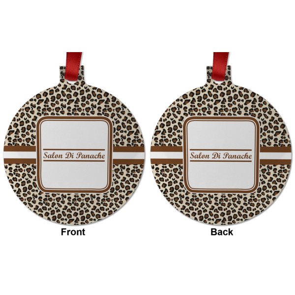 Custom Design - Metal Ball Ornament - Front and Back