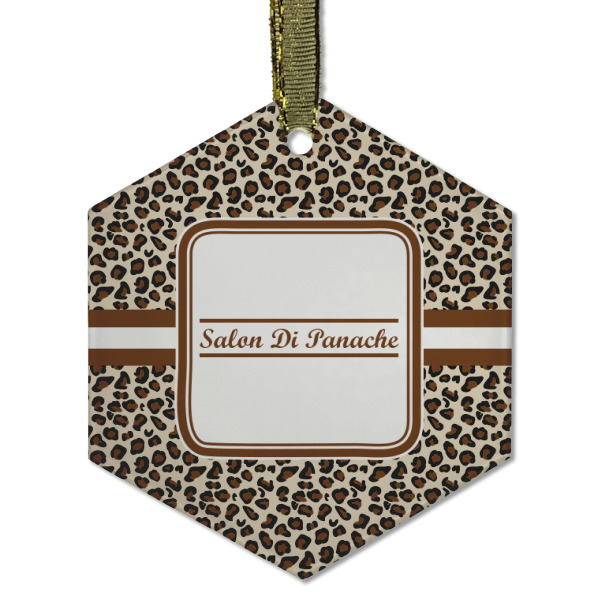 Custom Design - Frosted Glass Ornament - Hexagon