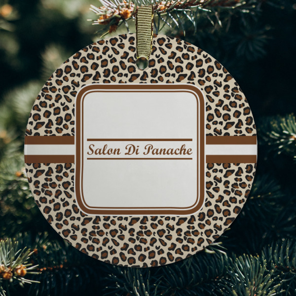 Custom Design - Frosted Glass Ornament - Round (Lifestyle)
