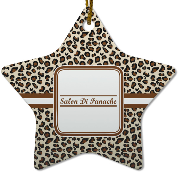 Custom Design - Ceramic Flat Ornament - Star (Front)
