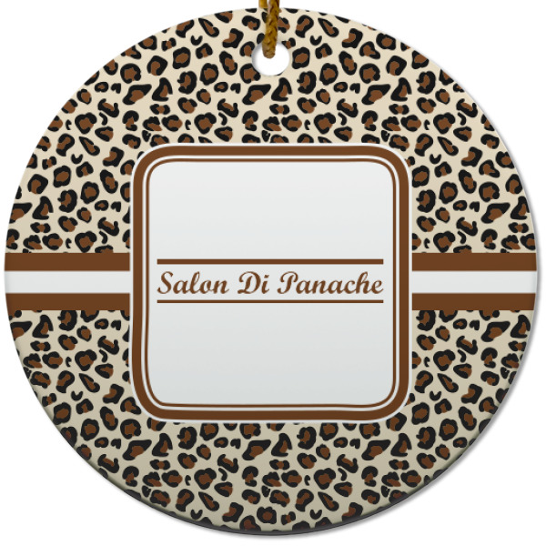 Custom Design - Ceramic Flat Ornament - Circle (Front)