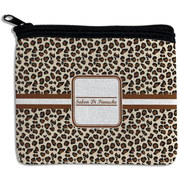 Custom Leopard Print Rectangular Coin Purse (Personalized)