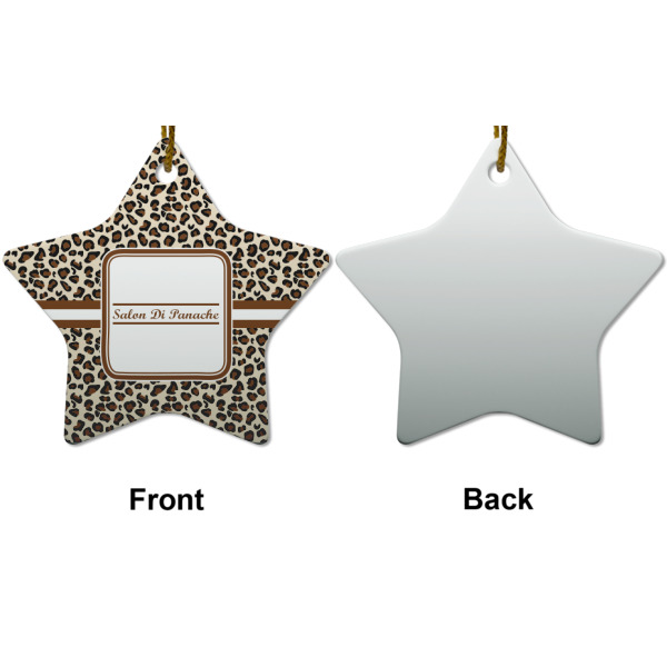 Custom Design - Ceramic Flat Ornament - Star Front & Back (APPROVAL)