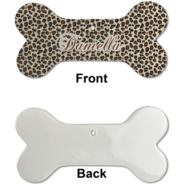 Custom Design - Ceramic Flat Ornament - Bone Front & Back Single Print (APPROVAL)
