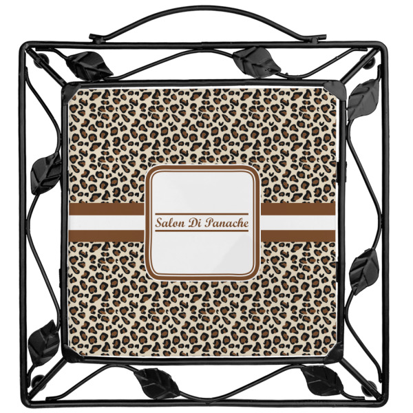 Custom Leopard Print Square Trivet (Personalized)