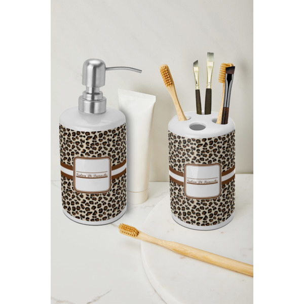Custom Design - Ceramic Bathroom Accessories - LIFESTYLE (toothbrush holder & soap dispenser)