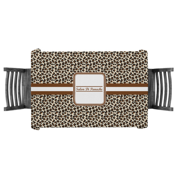 Custom Leopard Print Tablecloth - 58"x58" (Personalized)