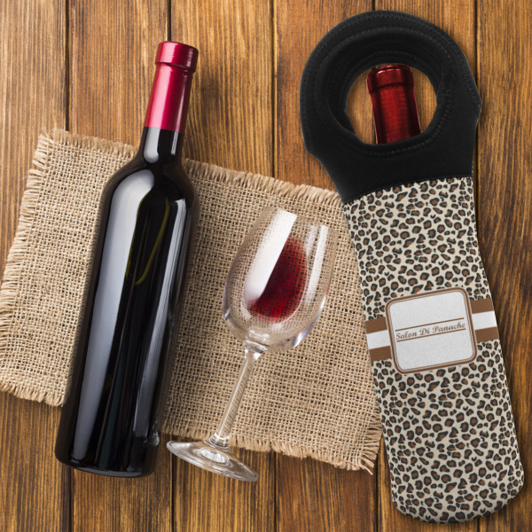 Custom Design - Wine Tote Bag - On Table