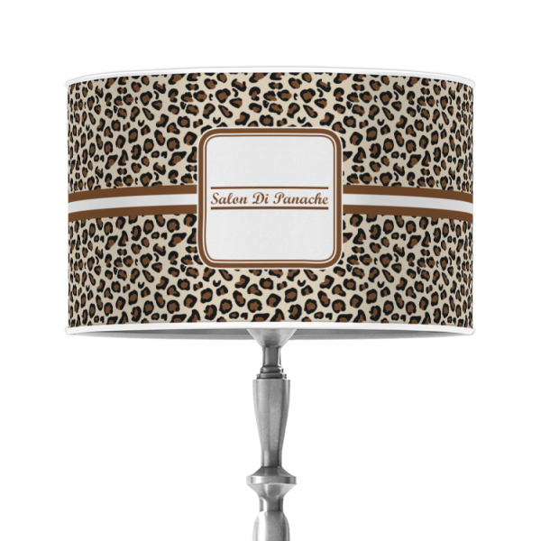 Custom Leopard Print 12" Drum Lamp Shade - Poly-film (Personalized)