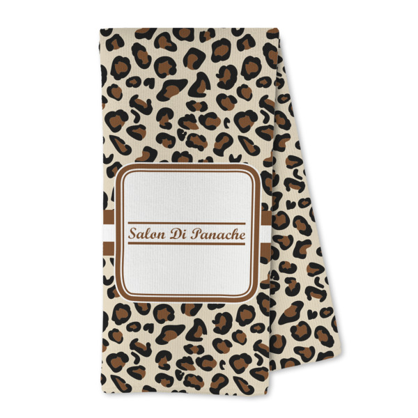 Custom Leopard Print Kitchen Towel - Microfiber (Personalized)