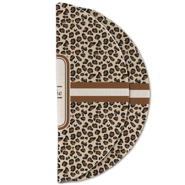 Custom Design - Round Linen Placemats - HALF FOLDED (double sided)