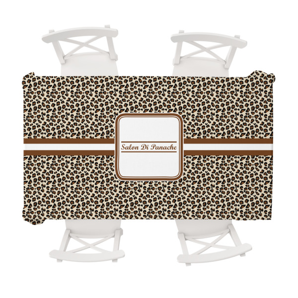Custom Leopard Print Tablecloth - 58"x102" (Personalized)