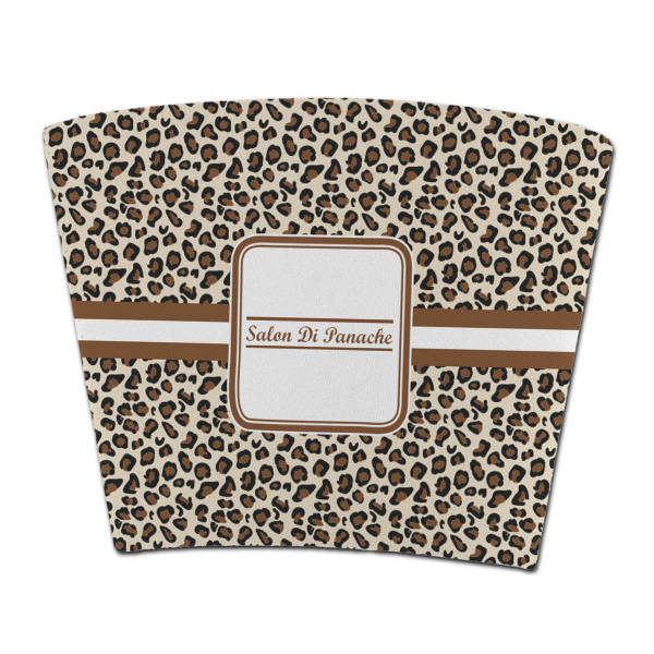 Custom Leopard Print Party Cup Sleeve - without bottom (Personalized)