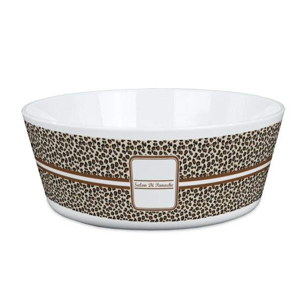 Custom Leopard Print Kid's Bowl (Personalized)