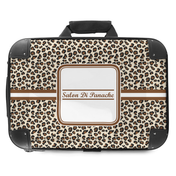 Custom Leopard Print Hard Shell Briefcase - 18" (Personalized)