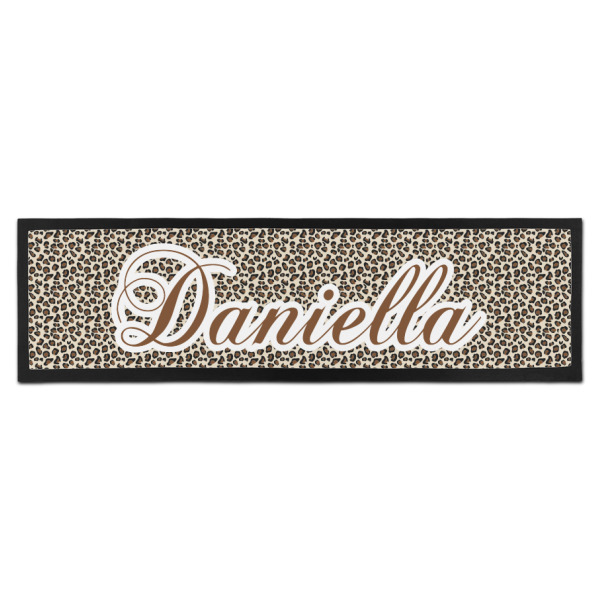 Custom Leopard Print Bar Mat (Personalized)