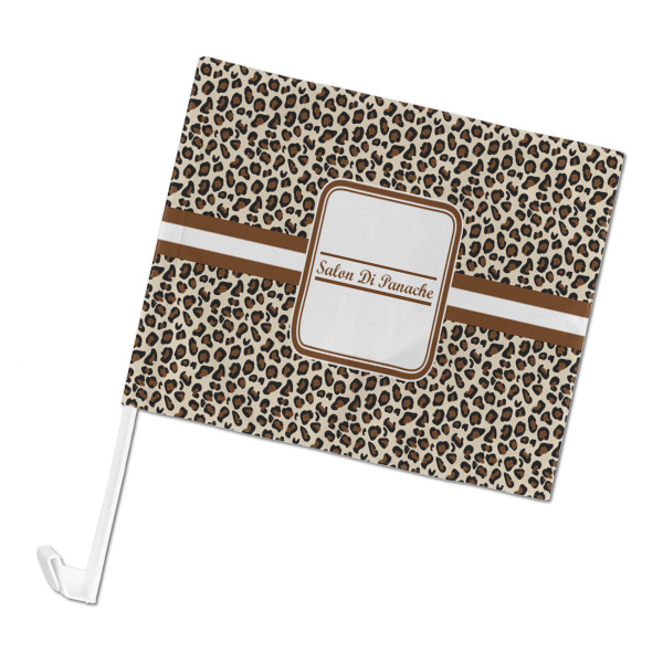 Custom Leopard Print Car Flag (Personalized)
