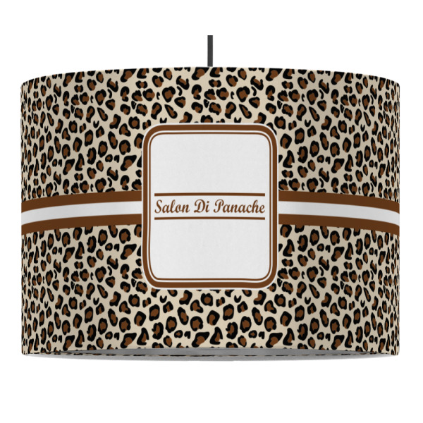 Custom Leopard Print Drum Pendant Lamp (Personalized)