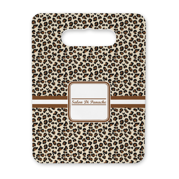 Custom Leopard Print Rectangular Trivet with Handle (Personalized)