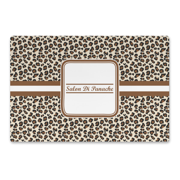 Custom Leopard Print Large Rectangle Car Magnet (Personalized)