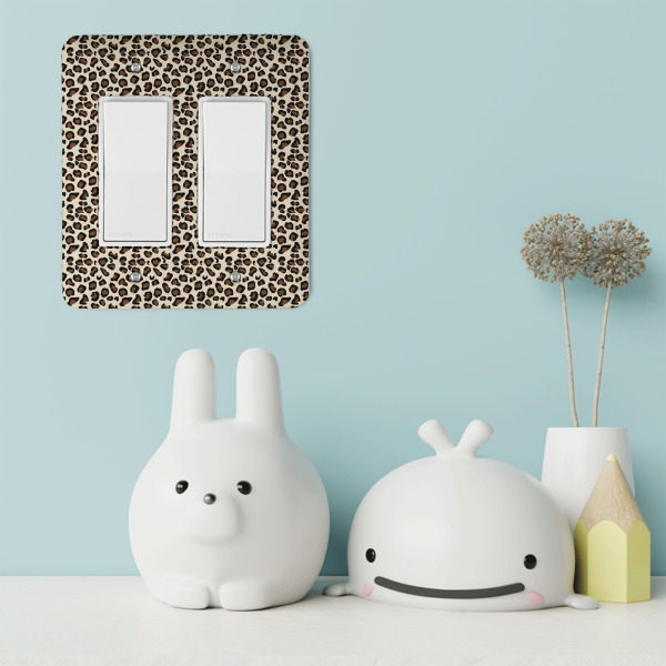 Custom Design - Rocker Light Switch Covers - Double - IN CONTEXT