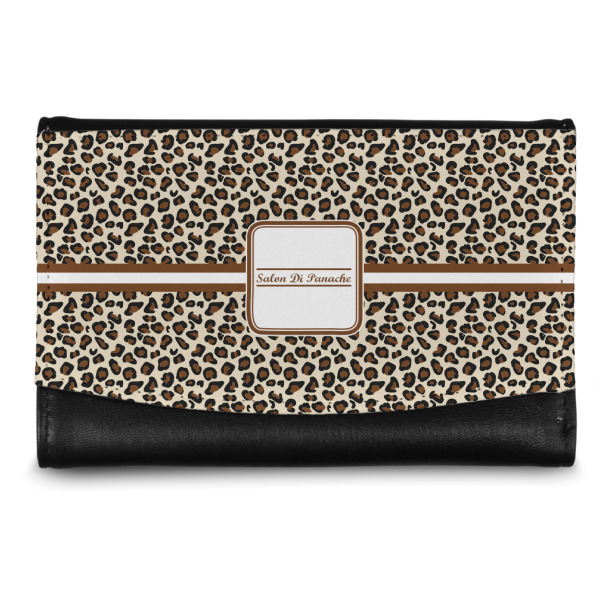 Custom Leopard Print Genuine Leather Women's Wallet - Small (Personalized)