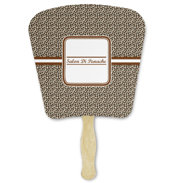 Custom Leopard Print Paper Fan (Personalized)