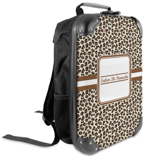 Custom Leopard Print Kids Hard Shell Backpack (Personalized)