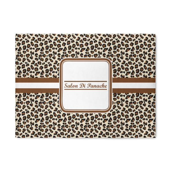 Custom Leopard Print 5' x 7' Patio Rug (Personalized)