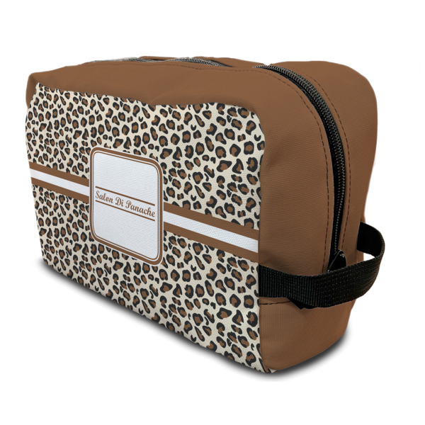 Custom Leopard Print Toiletry Bag / Dopp Kit (Personalized)