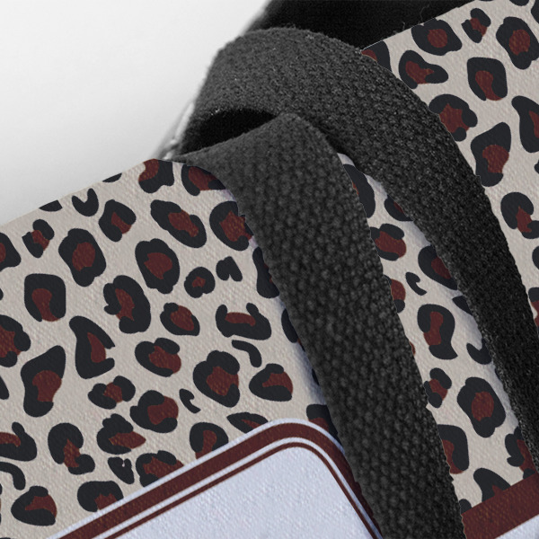 Custom Design - Closeup of Tote w/Black Handles