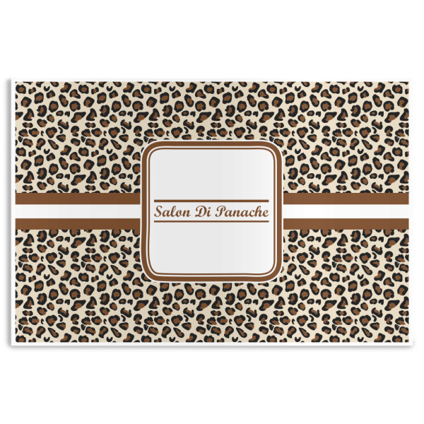 Custom Leopard Print Disposable Paper Placemats (Personalized)