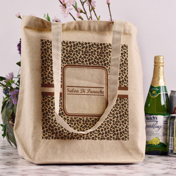 Custom Design - Reusable Cotton Grocery Bag - In Context