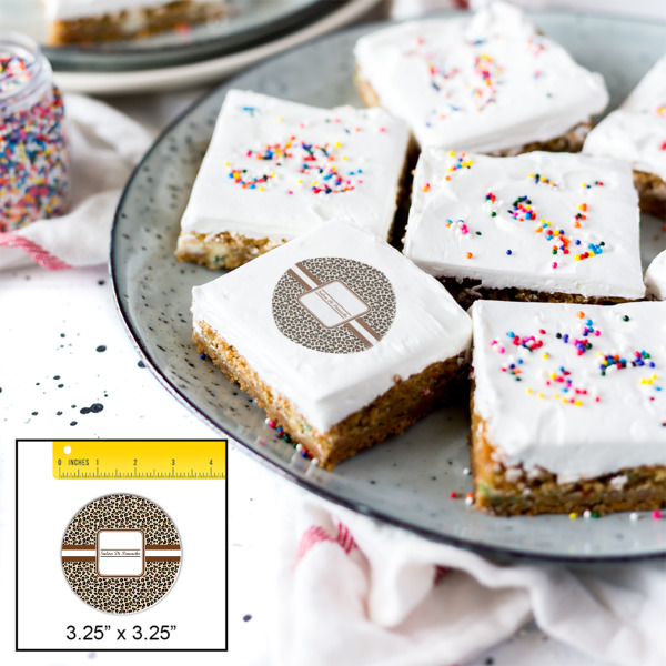 Custom Design - Printed Icing Circle - Large - In Context