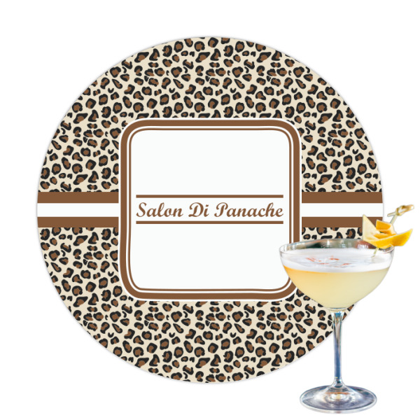 Custom Leopard Print Printed Drink Topper (Personalized)