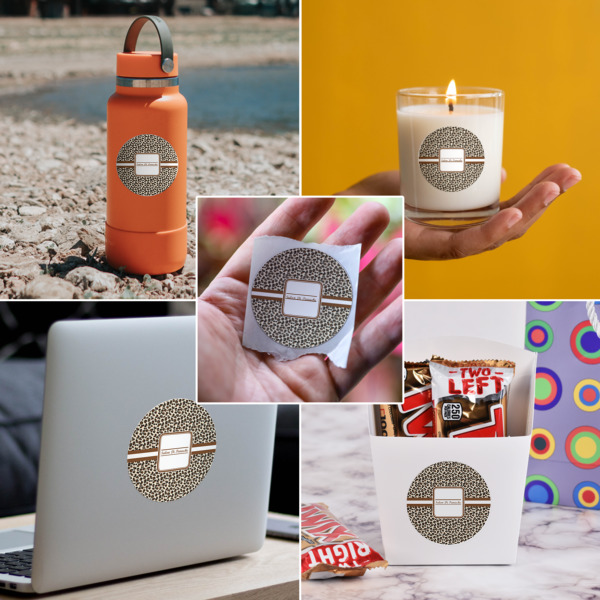 Custom Design - Multipurpose Round Labels - In Context