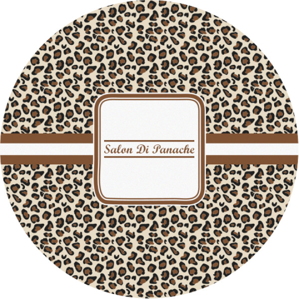 Custom Leopard Print Multipurpose Round Labels - Custom Sized (Personalized)