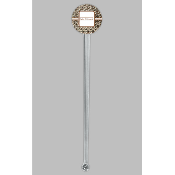 Custom Design - Clear Plastic 7" Stir Stick - Round - Single Stick