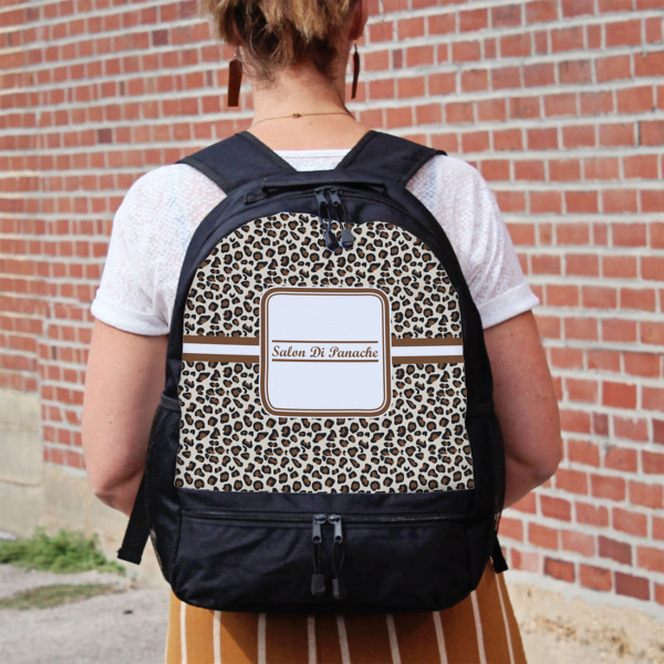 Custom Design - Large Backpack - Black - On Back