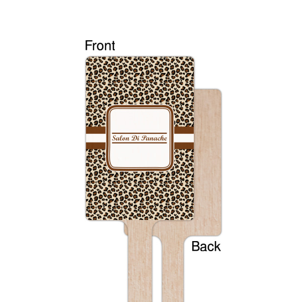 Custom Design - Wooden 6.25" Stir Stick - Rectangular - Single - Front & Back