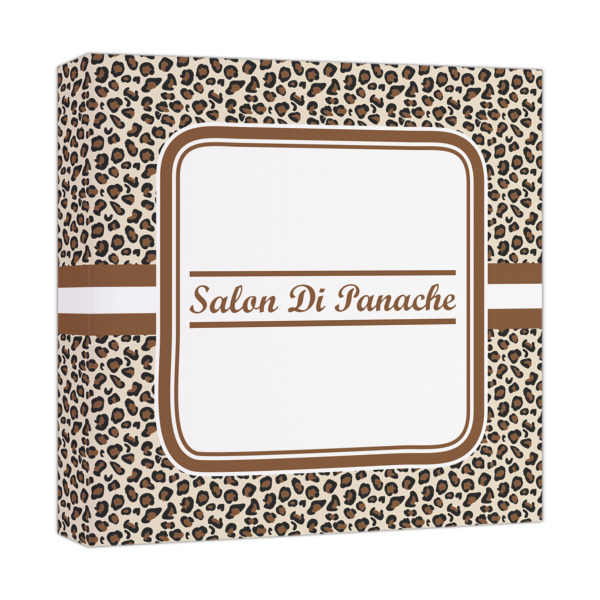 Custom Leopard Print Canvas Print - 12x12 (Personalized)
