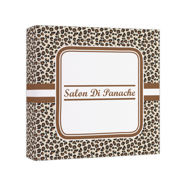 Custom Leopard Print Canvas Print - 8x8 (Personalized)