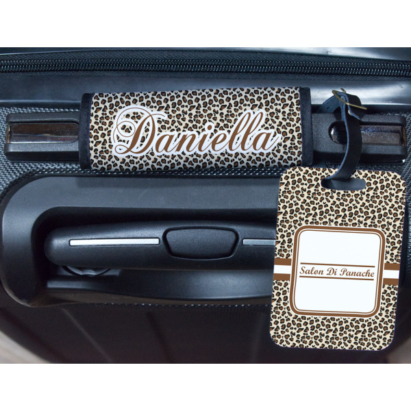 Custom Design - Metal Luggage Tag & Handle Wrap - In Context