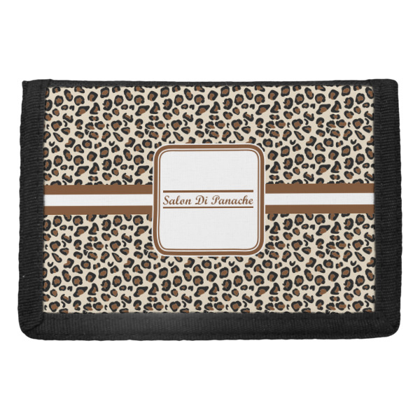 Custom Leopard Print Trifold Wallet (Personalized)