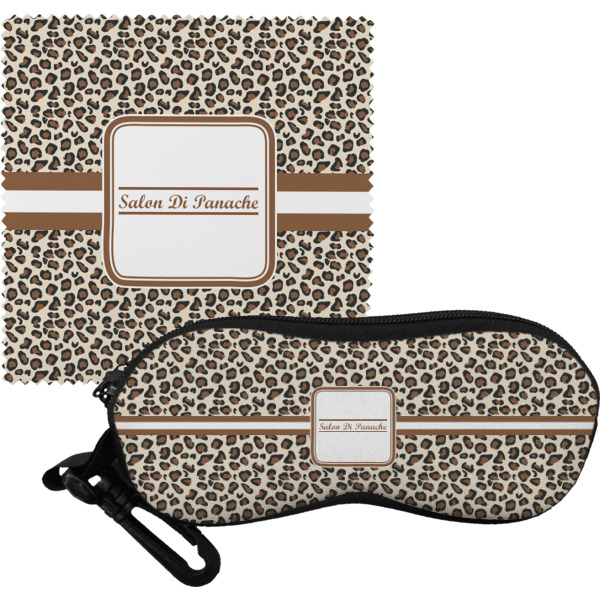 Custom Leopard Print Eyeglass Case & Cloth (Personalized)
