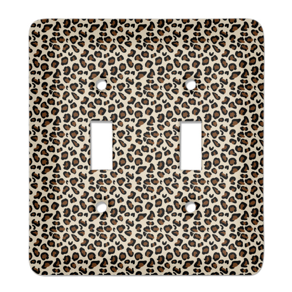 Custom Leopard Print Light Switch Cover (2 Toggle Plate)