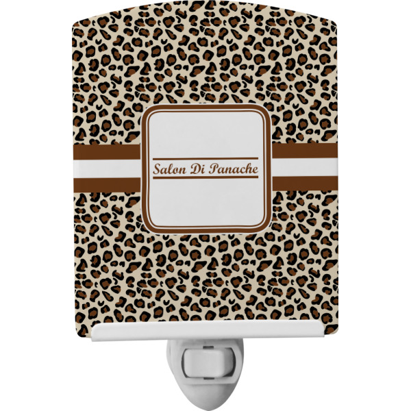 Custom Leopard Print Ceramic Night Light (Personalized)