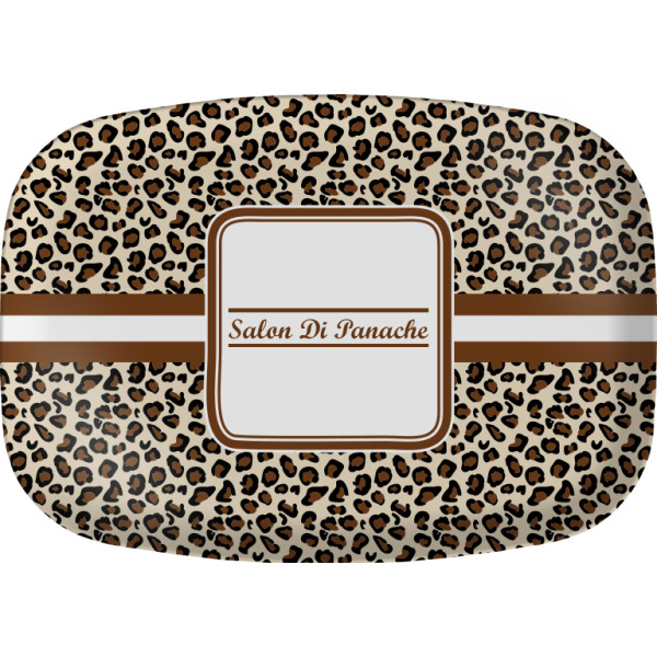Custom Leopard Print Melamine Platter (Personalized)