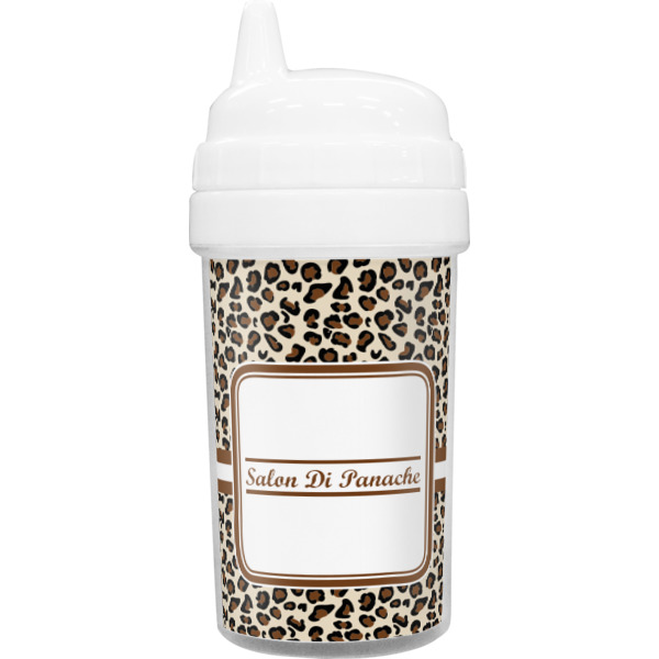Custom Leopard Print Sippy Cup (Personalized)