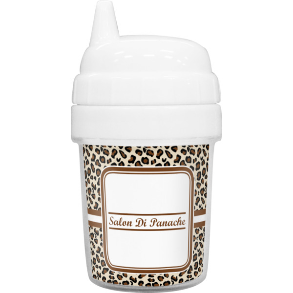 Custom Leopard Print Baby Sippy Cup (Personalized)